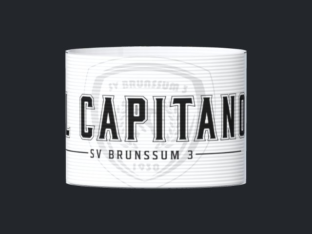Captain's armband designed by a customer