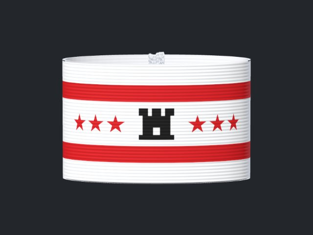 Captain's armband designed by a customer