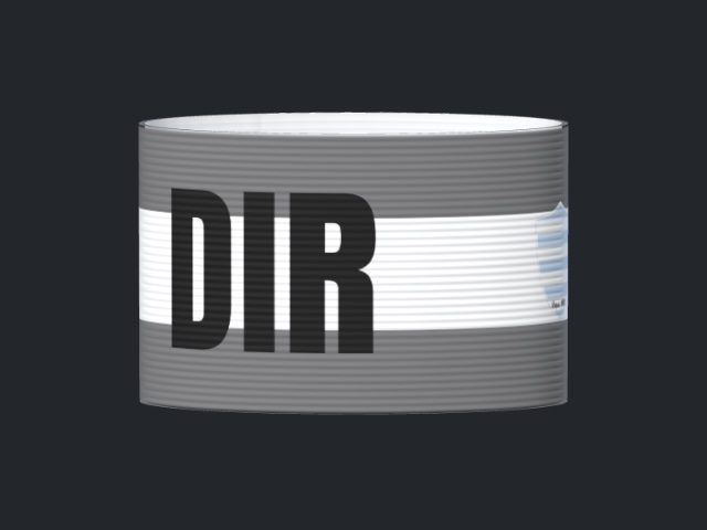 Captain's armband designed by a customer