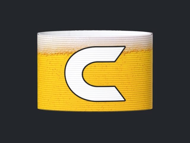 Captain's armband designed by a customer