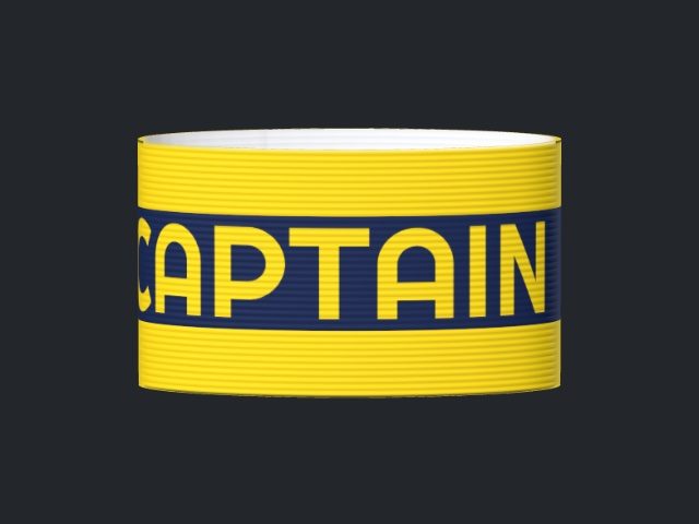 Captain's armband designed by a customer