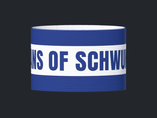 Captain's armband designed by a customer