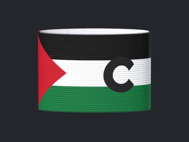 Captain's armband designed by a customer