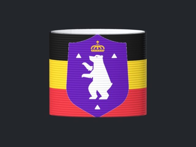 Captain's armband designed by a customer