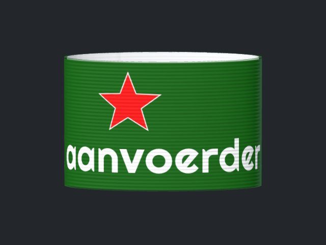 Captain's armband designed by a customer