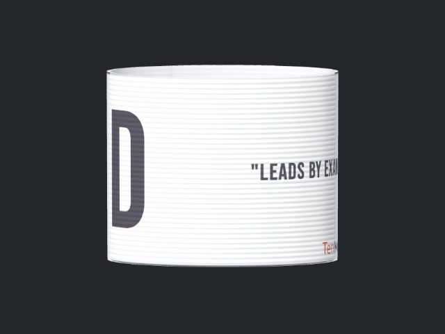 Captain's armband designed by a customer
